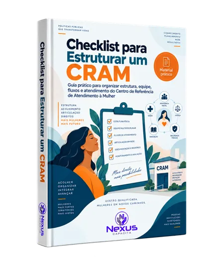 Mockup original do material Checklist para Estruturar um CRAM, do Capacita Nexus.