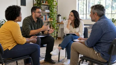Imagem ilustrativa: Profissionais de diferentes áreas dialogam em reunião